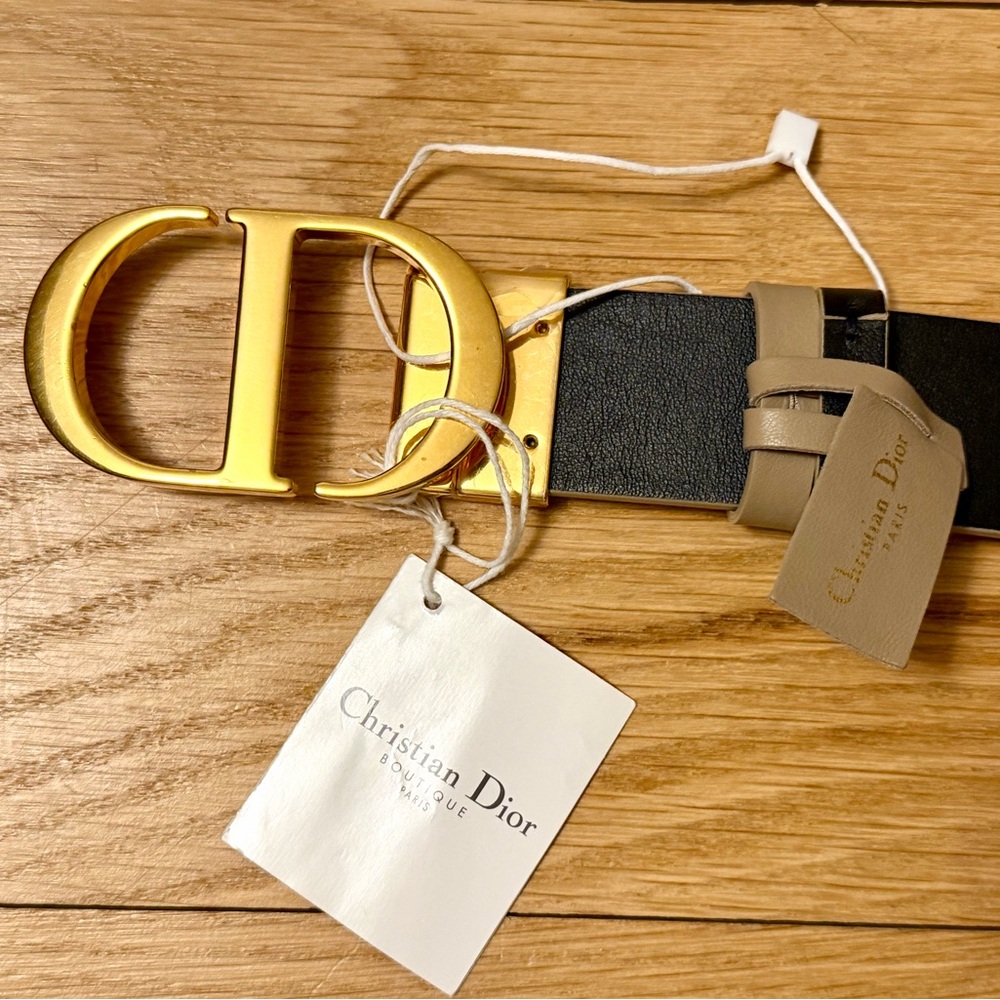 NWT!  Christian Dior Reversible Leather Belt - Picture 6 of 11